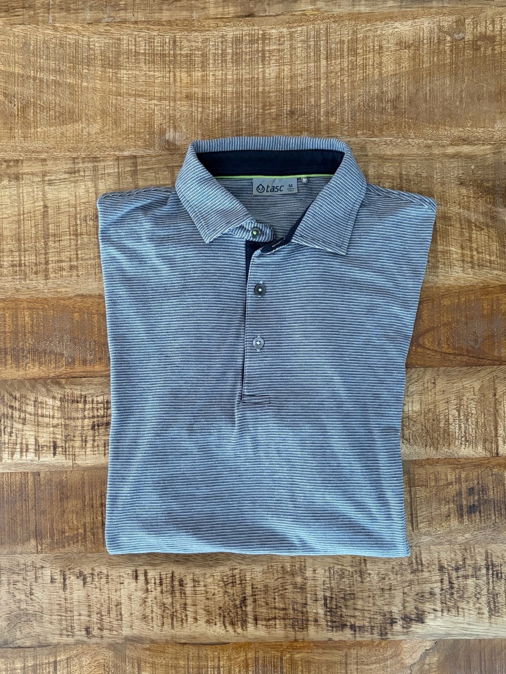 tasc Cloud Striped Short Sleeve Polo